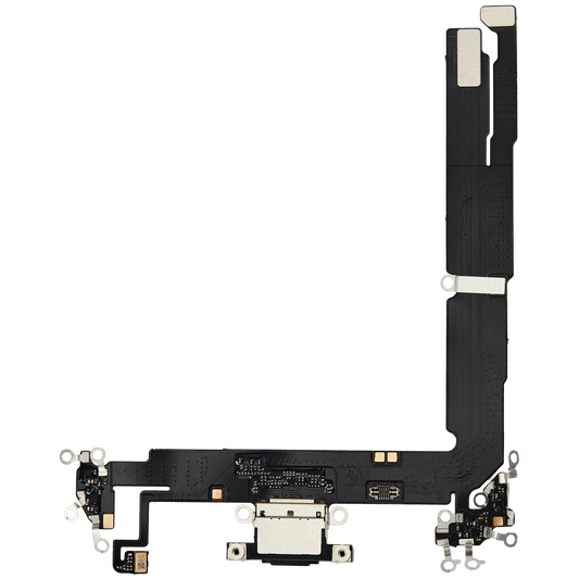 Charging Port Flex Cable For iPhone 16 Plus (Premium) (Black)