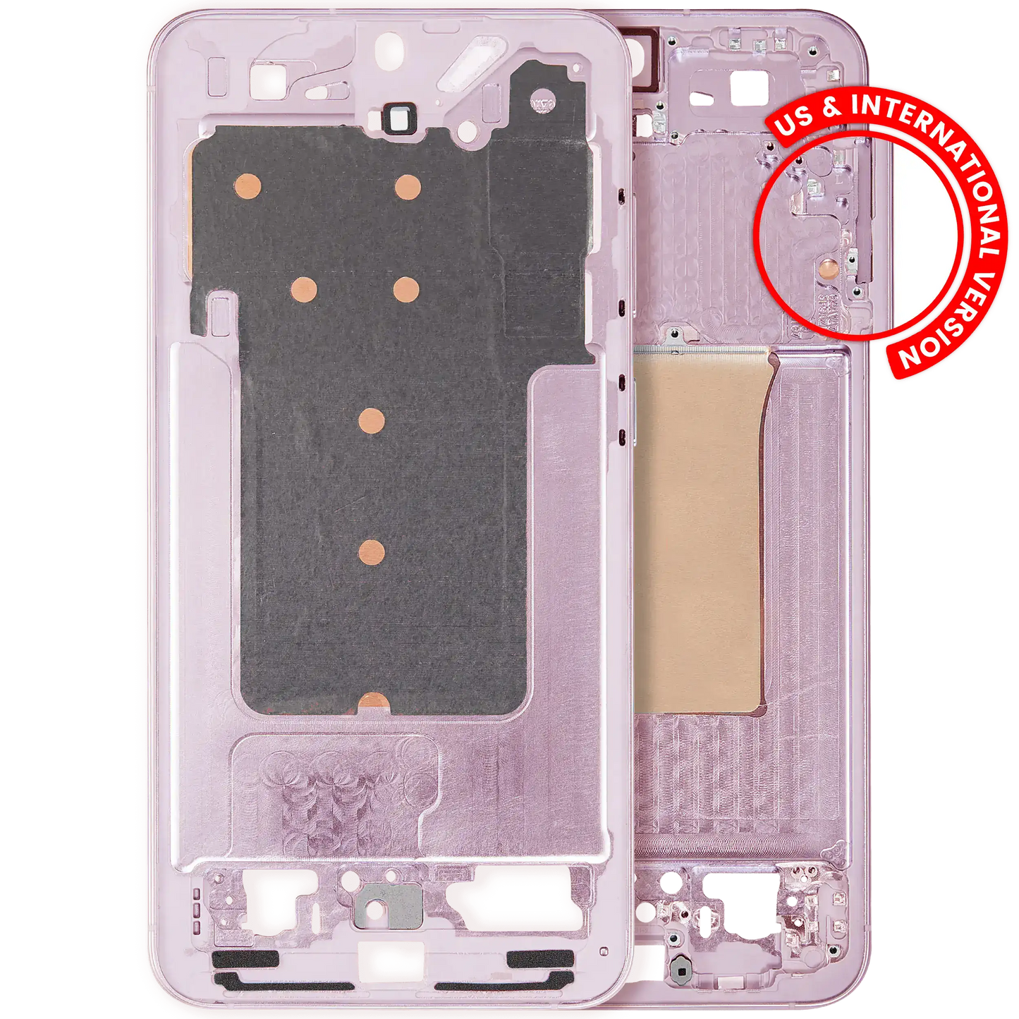 Mid-Frame Housing For Samsung Galaxy S25 Plus 5G (US & International Version) (Pink Gold)