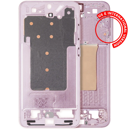 Mid-Frame Housing For Samsung Galaxy S25 Plus 5G (US & International Version) (Pink Gold)