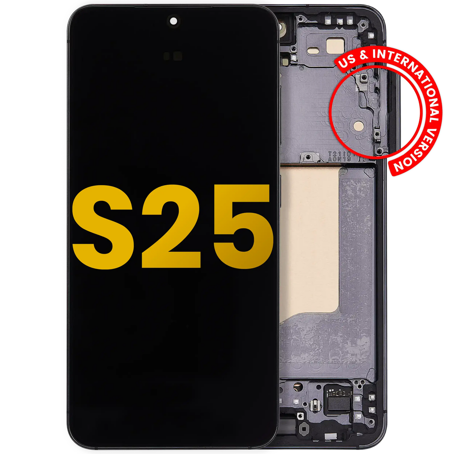 OLED Assembly With Frame For Samsung Galaxy S25 5G (US & International) (Refurbished) (Blue Black)
