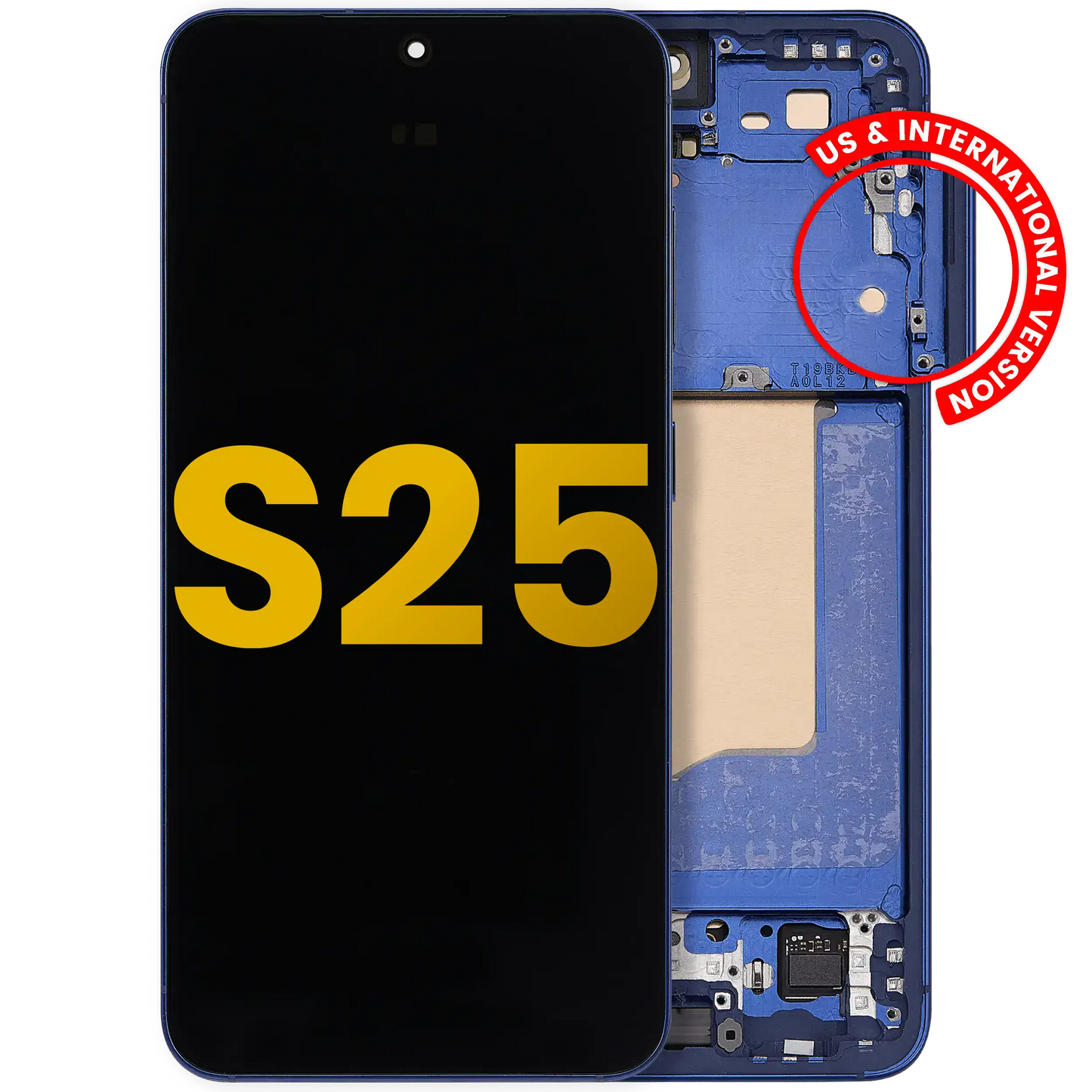 OLED Assembly With Frame For Samsung Galaxy S25 5G (US & International) (Refurbished) (Navy)