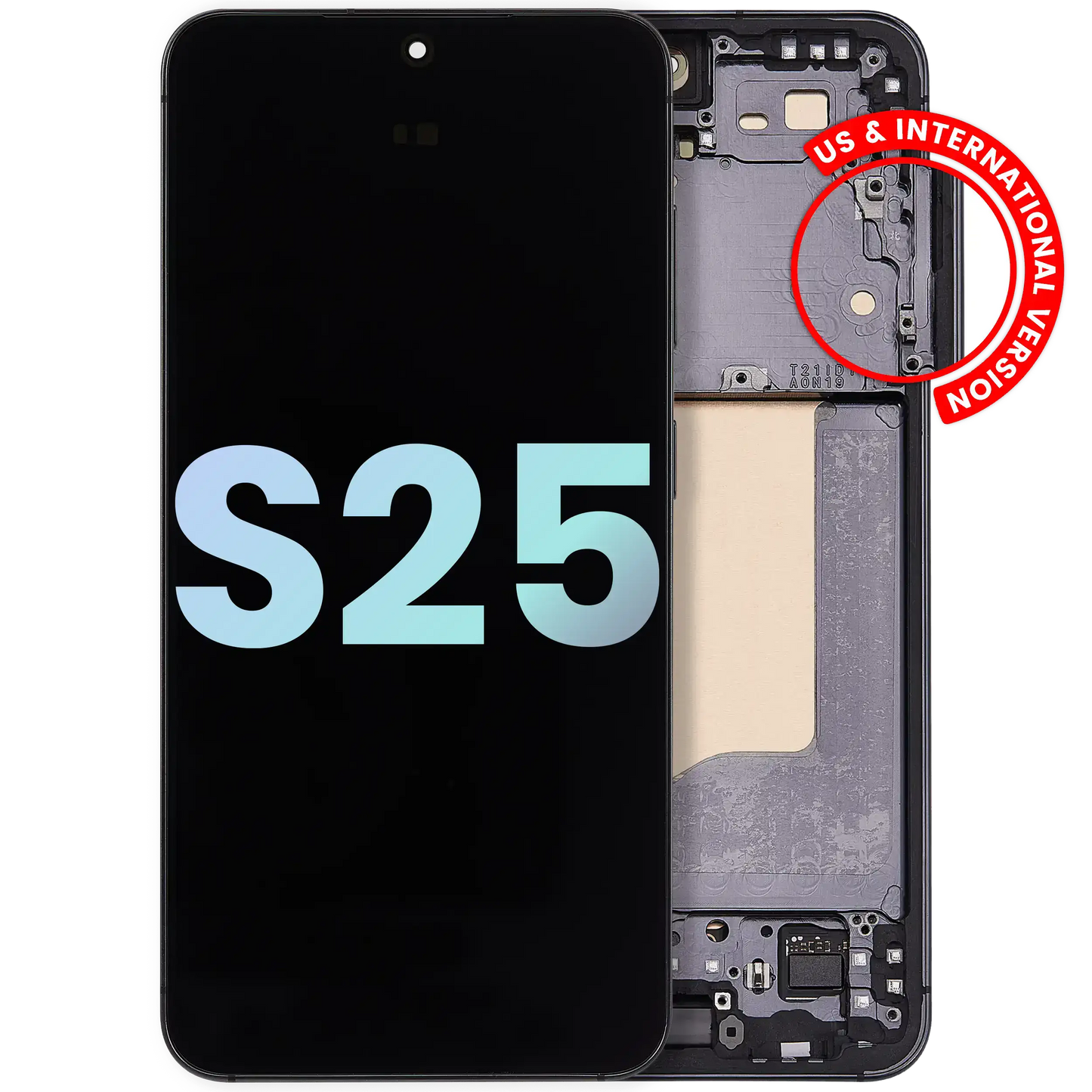 OLED Assembly With Frame For Samsung Galaxy S25 5G (US & International) (Service Pack) (Blue Black)