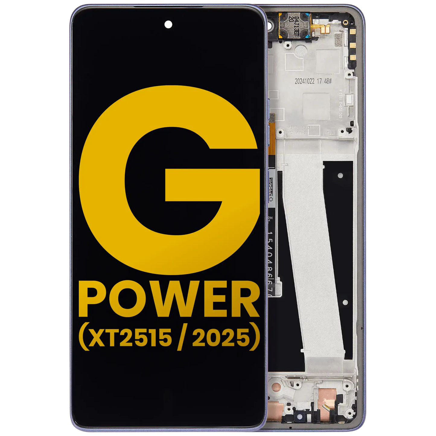 LCD Assembly With Frame For Motorola Moto G Power 5G (XT2515 / 2025) (Refurbished) (Slate Gray) replacement part SKU 107082113049 image 1