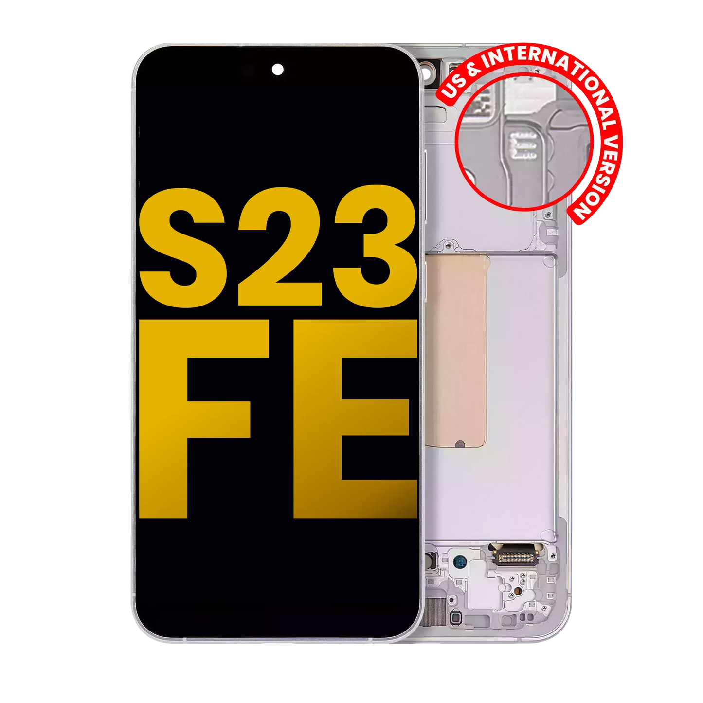 OLED Assembly With Frame For Samsung Galaxy S23 FE 5G (US & International Version) (Refurbished) (Mint / Cream / Purple / Indigo / Tangerine)