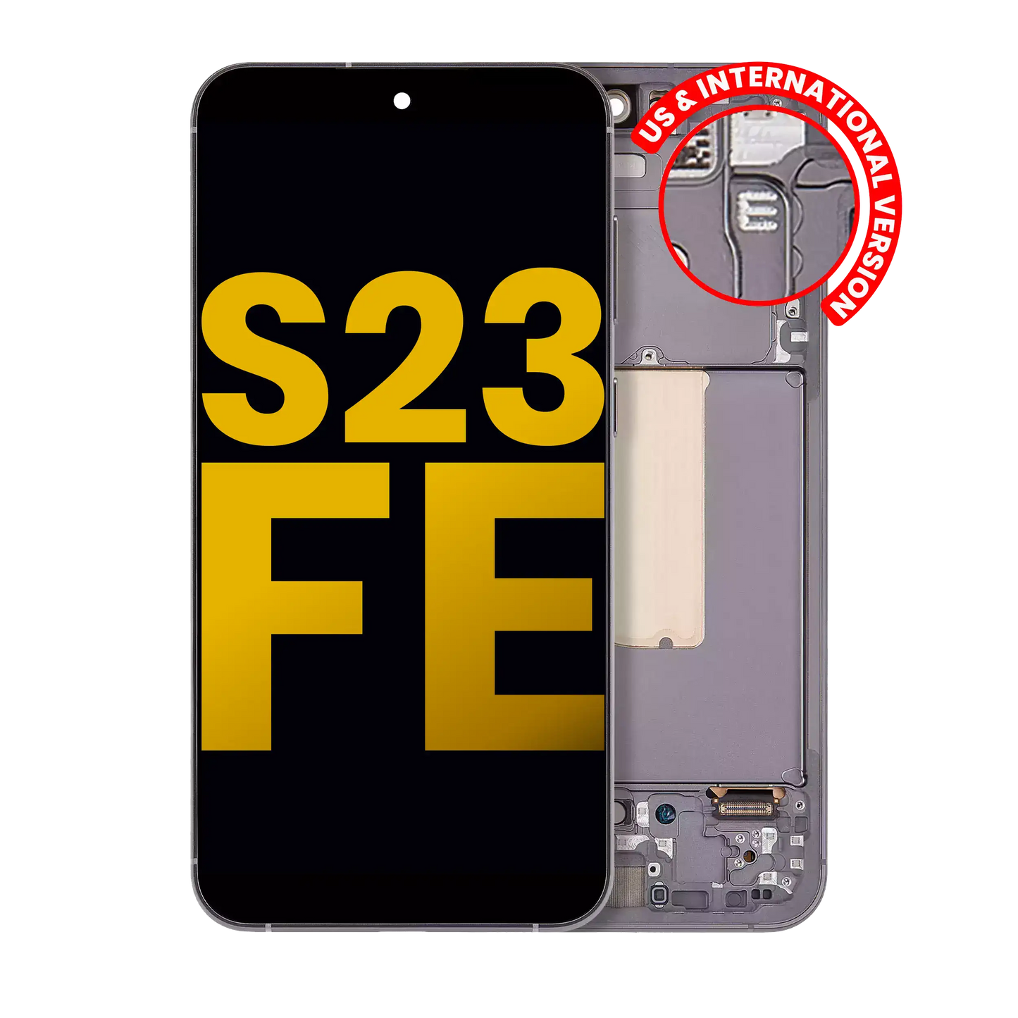 OLED Assembly With Frame For Samsung Galaxy S23 FE 5G (US & International Version) (Refurbished) (Graphite)