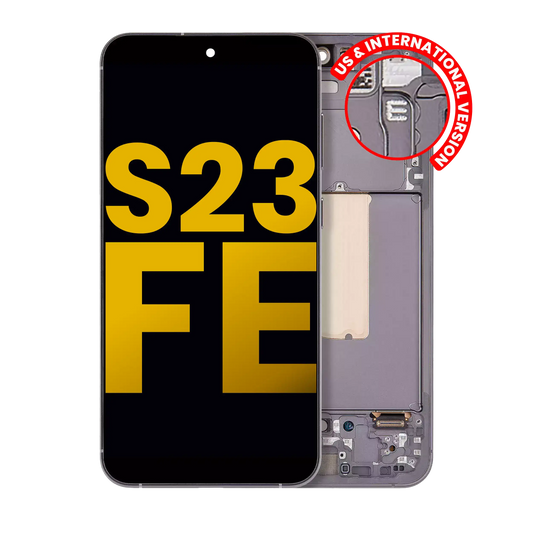 OLED Assembly With Frame For Samsung Galaxy S23 FE 5G (US & International Version) (Refurbished) (Graphite)