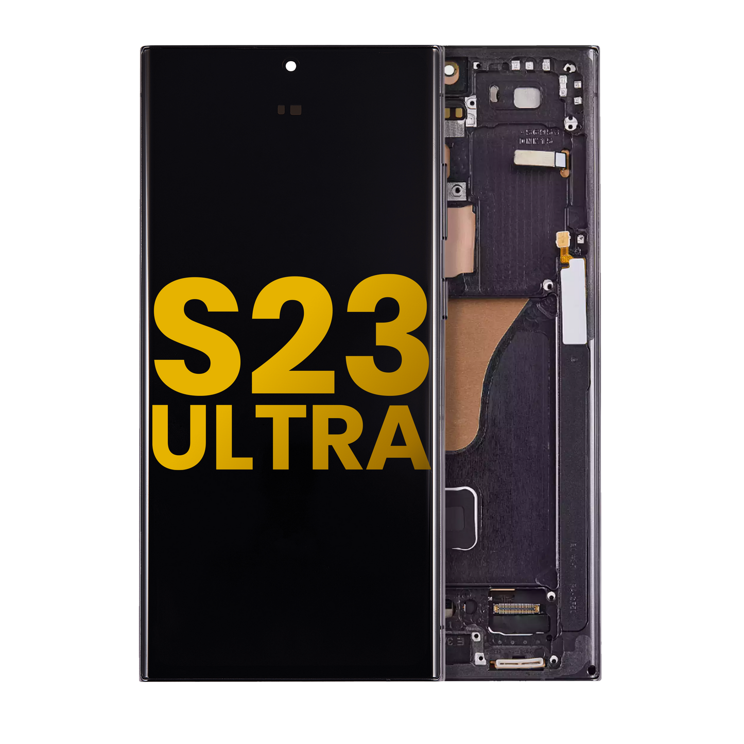 OLED Assembly With Frame For Samsung Galaxy S23 Ultra 5G (US & International) (Assembled) (Phantom Black)