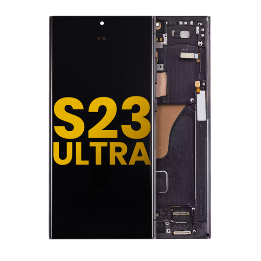 OLED Assembly With Frame For Samsung Galaxy S23 Ultra 5G (US & International) (Assembled) (Phantom Black)