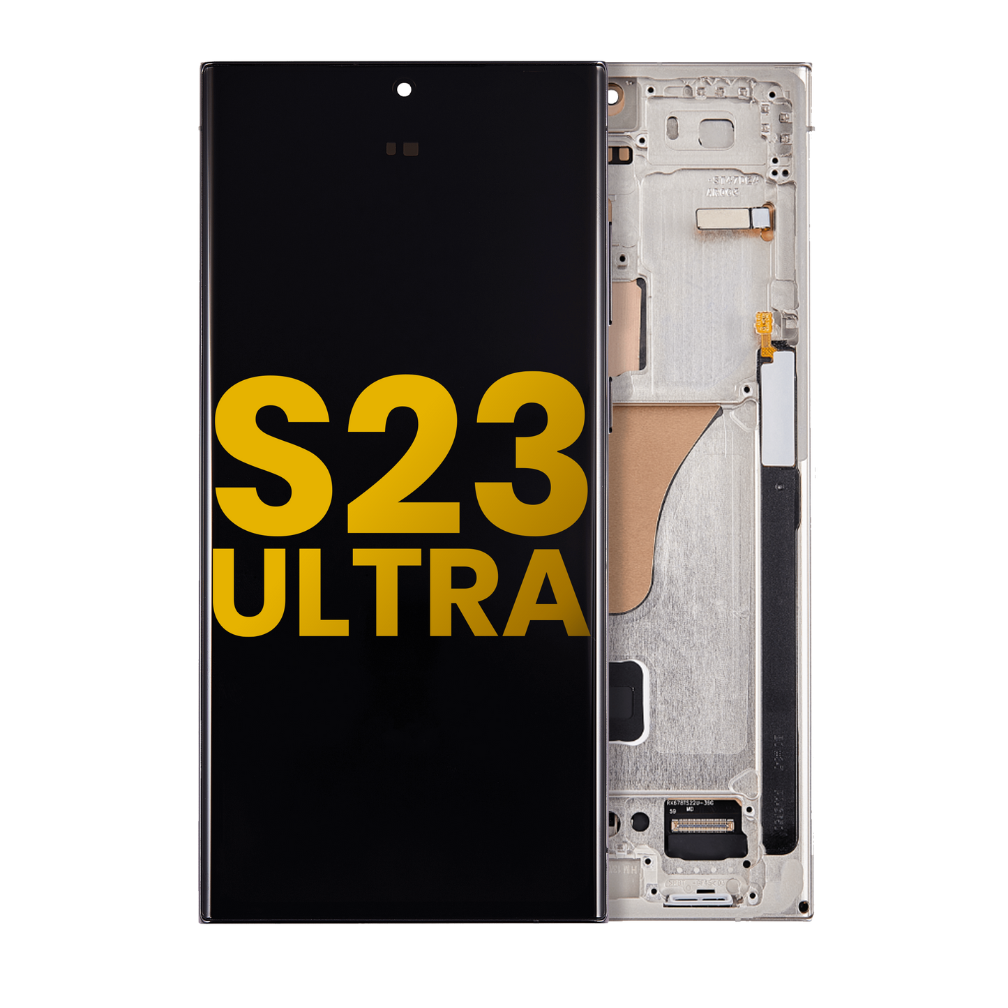 OLED Assembly With Frame For Samsung Galaxy S23 Ultra 5G (US & International) (Assembled) (Cream)