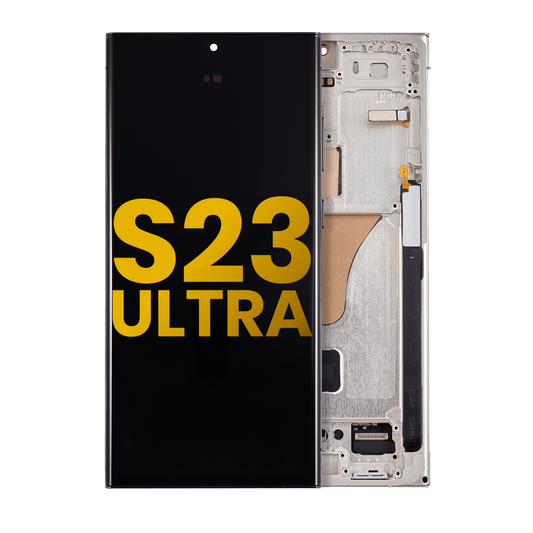 OLED Assembly With Frame For Samsung Galaxy S23 Ultra 5G (US & International) (Assembled) (Cream)