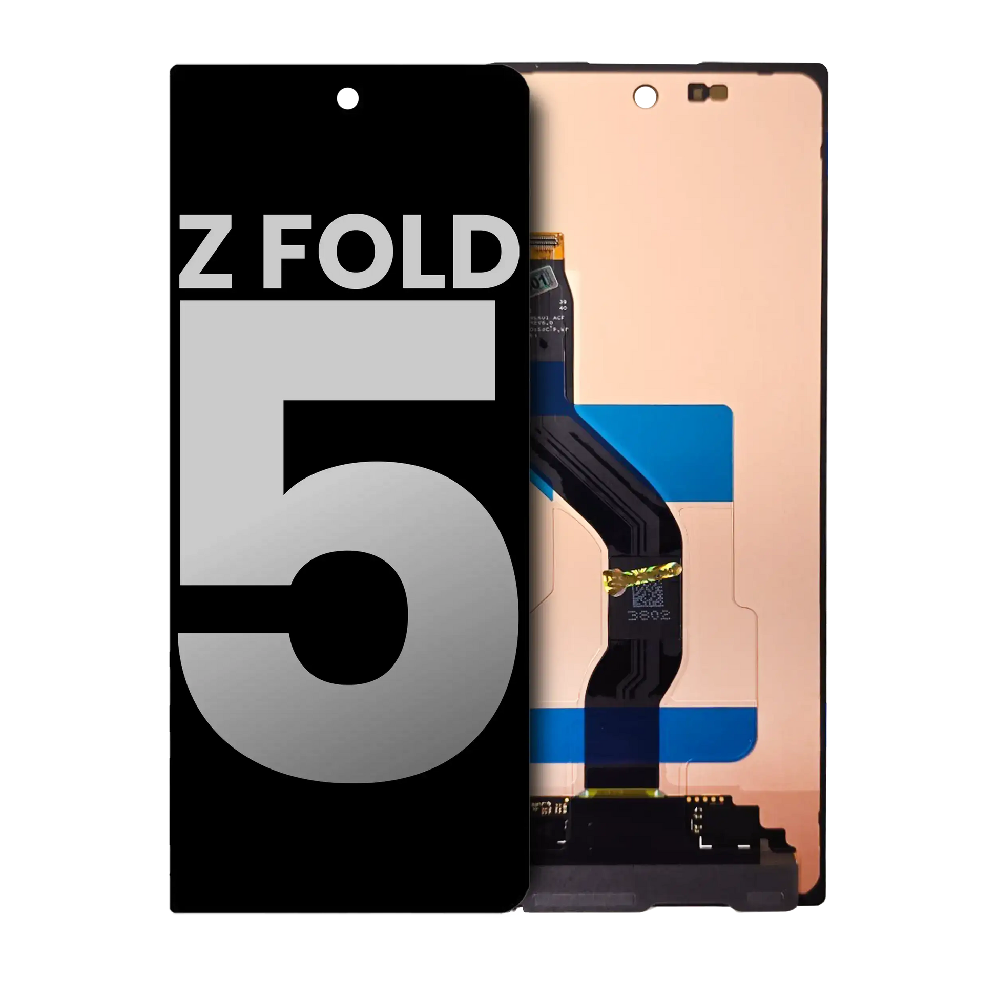 Outer OLED Assembly For Samsung Galaxy Z Fold 5 5G (Used OEM Pull: Grade B/C) (All Colors) clear view