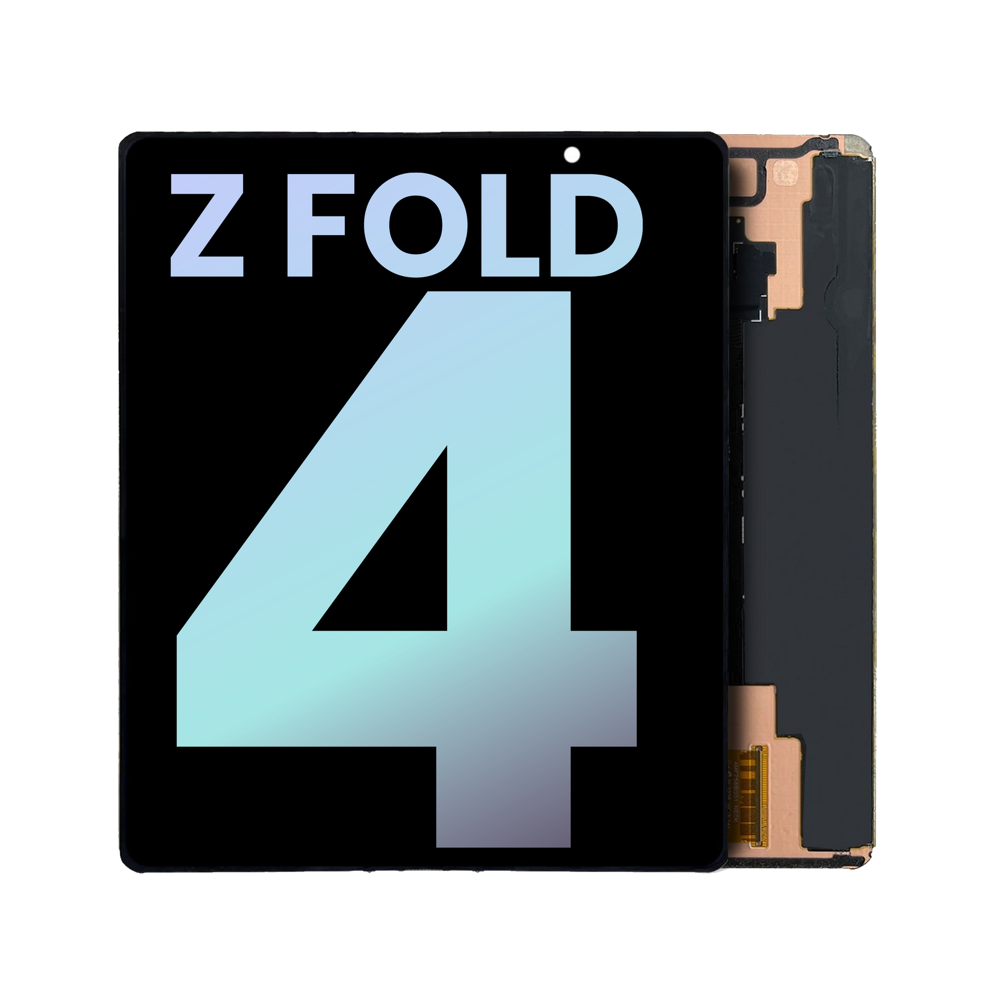 Inner OLED Assembly Without Frame For Samsung Galaxy Z Fold 4 5G (US & International) (Service Pack) (All Colors) side angle