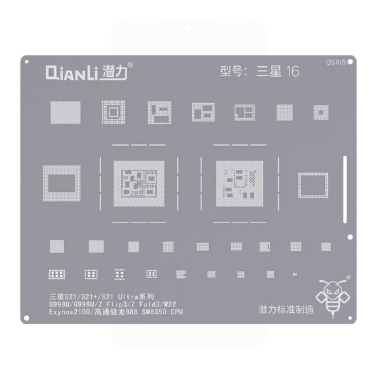 Bumblebee Stencil (QS165) For Samsung S21 / S21 Plus / S21 Ultra Series G998U / G996U / Z Flip 3 / Z Fold 3 / W22 Exynos2100/Qualcomm Snapdragon888 SM