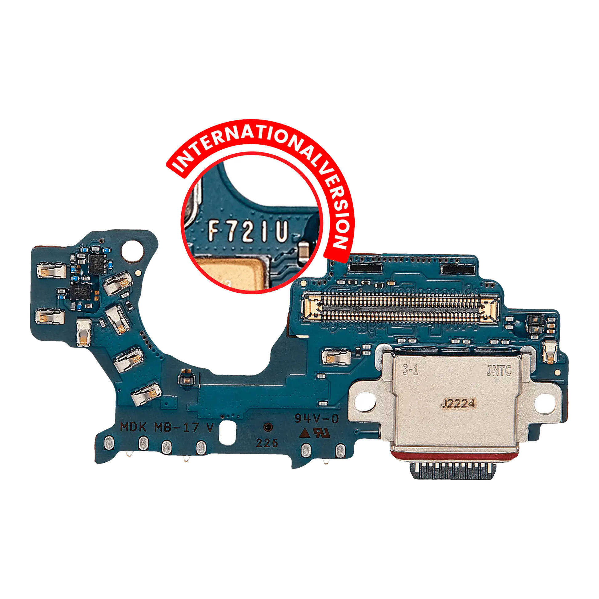 Buy Charging Port Board For Samsung Galaxy Z Flip 4 (F721B) (International Version) (Premium) - High Quality Replacement Part - View 1 | TechDrip Canada