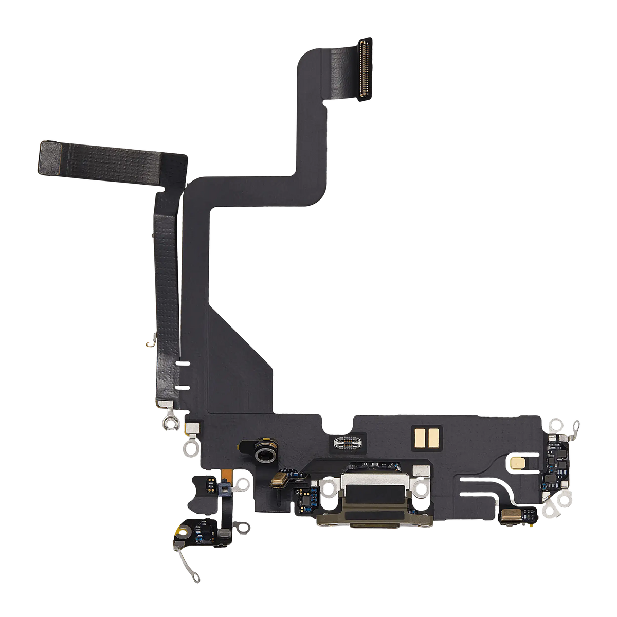Charging Port Flex Cable For iPhone 14 Pro (Used OEM Pull) (Gold)