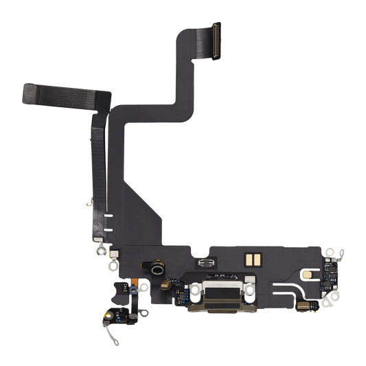 Charging Port Flex Cable For iPhone 14 Pro (Used OEM Pull) (Gold)