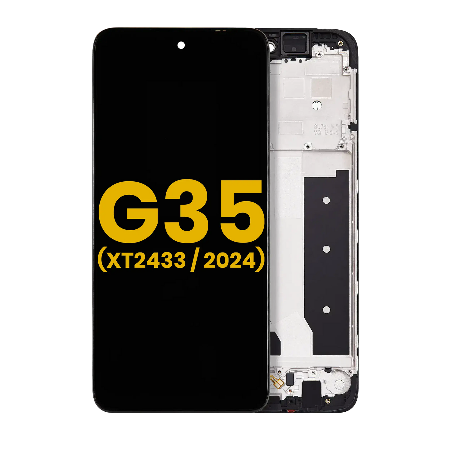 LCD Assembly With Frame For Motorola Moto G35 5G (XT2433 / 2024) (Refurbished) (All Colors) replacement part SKU 107082546332 image 1
