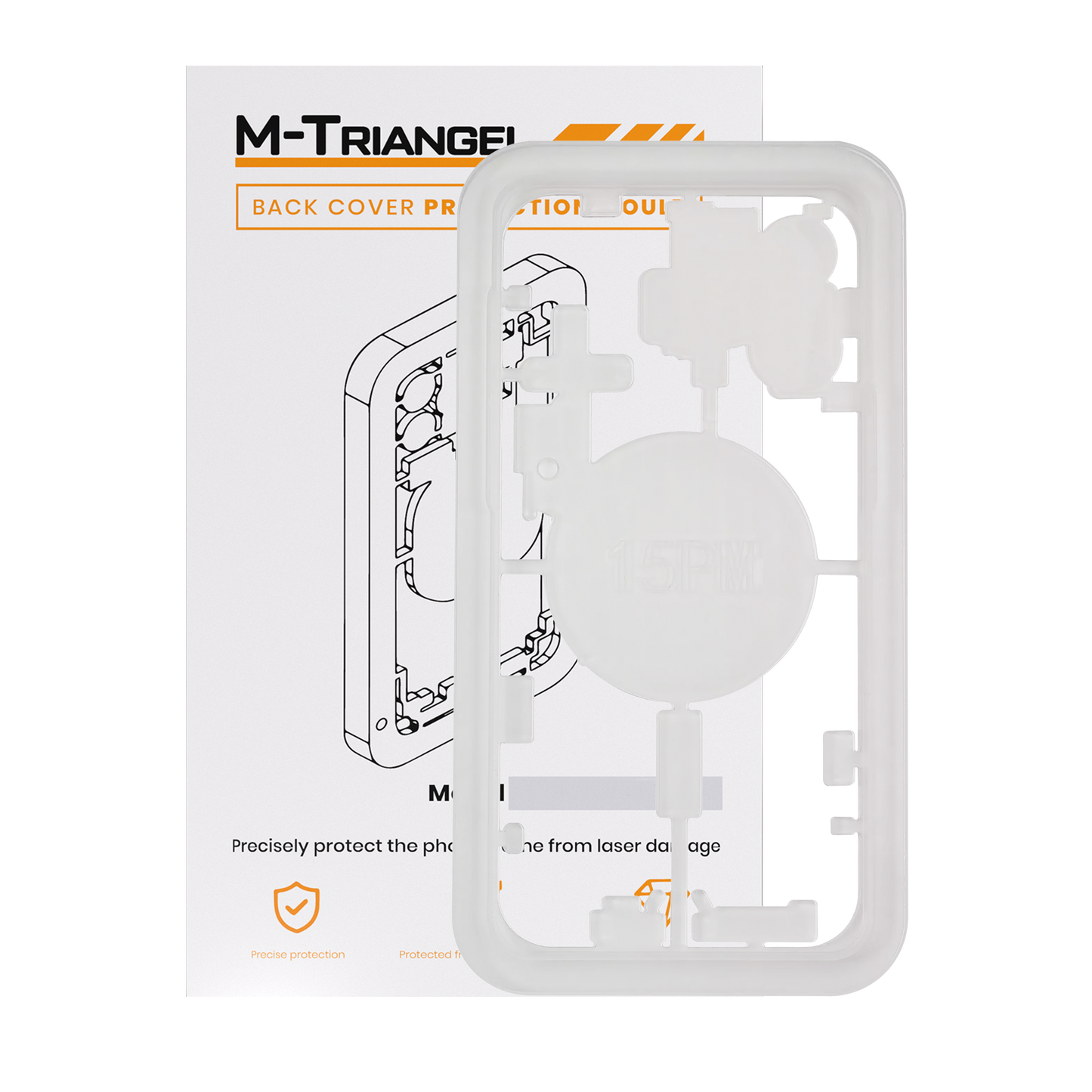 Laser Machine Protection Mold For iPhone 15 Pro Max (M-Triangel)