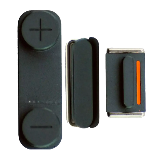 Hard Buttons Set (Power / Volume / Vibrator) For iPhone 5 (Black)