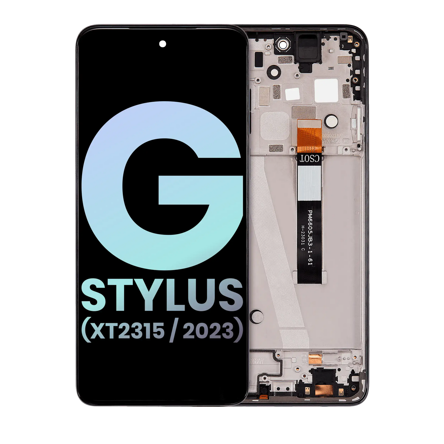LCD Assembly With Frame For Motorola Moto G Stylus 5G (XT2315 / 2023) (Genuine OEM) (Rose Champagne) replacement part SKU 107082129118 image 1