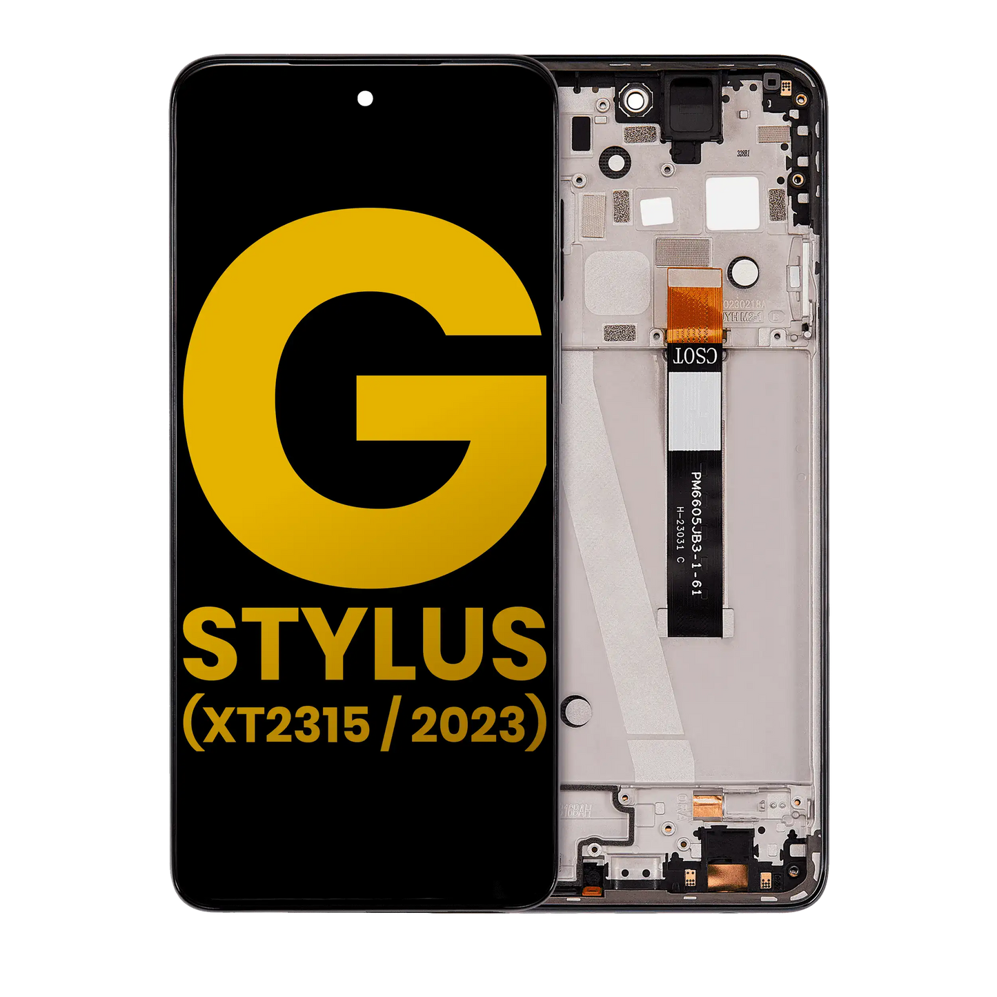 LCD Assembly With Frame For Motorola Moto G Stylus 5G (XT2315 / 2023) (Refurbished) (Cosmic Black) replacement part SKU 107082126707 image 1