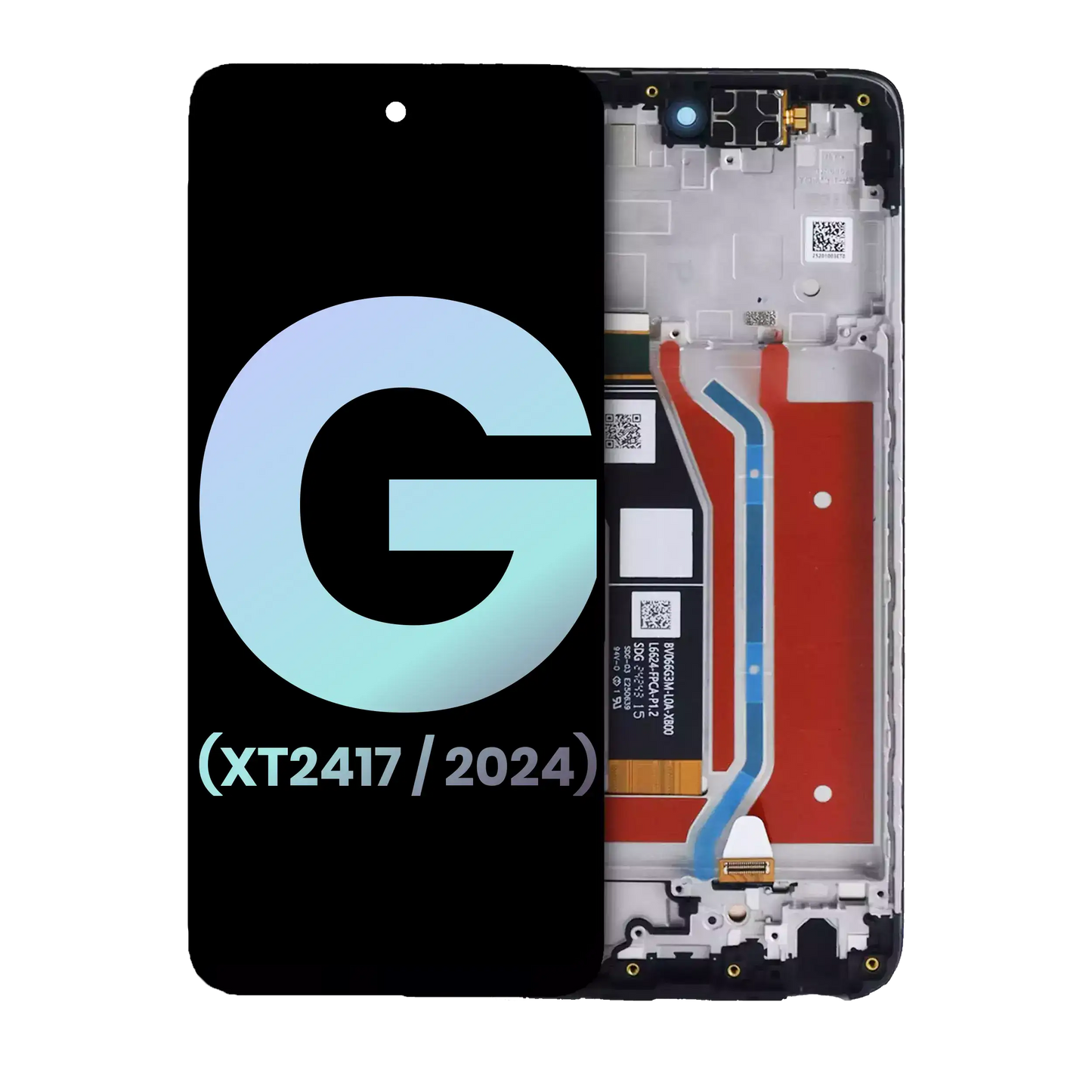 LCD Assembly With Frame For Motorola Moto G 5G (XT2417 / 2024) (Genuine OEM) (Sage Green) replacement part SKU 107085003890 image 1