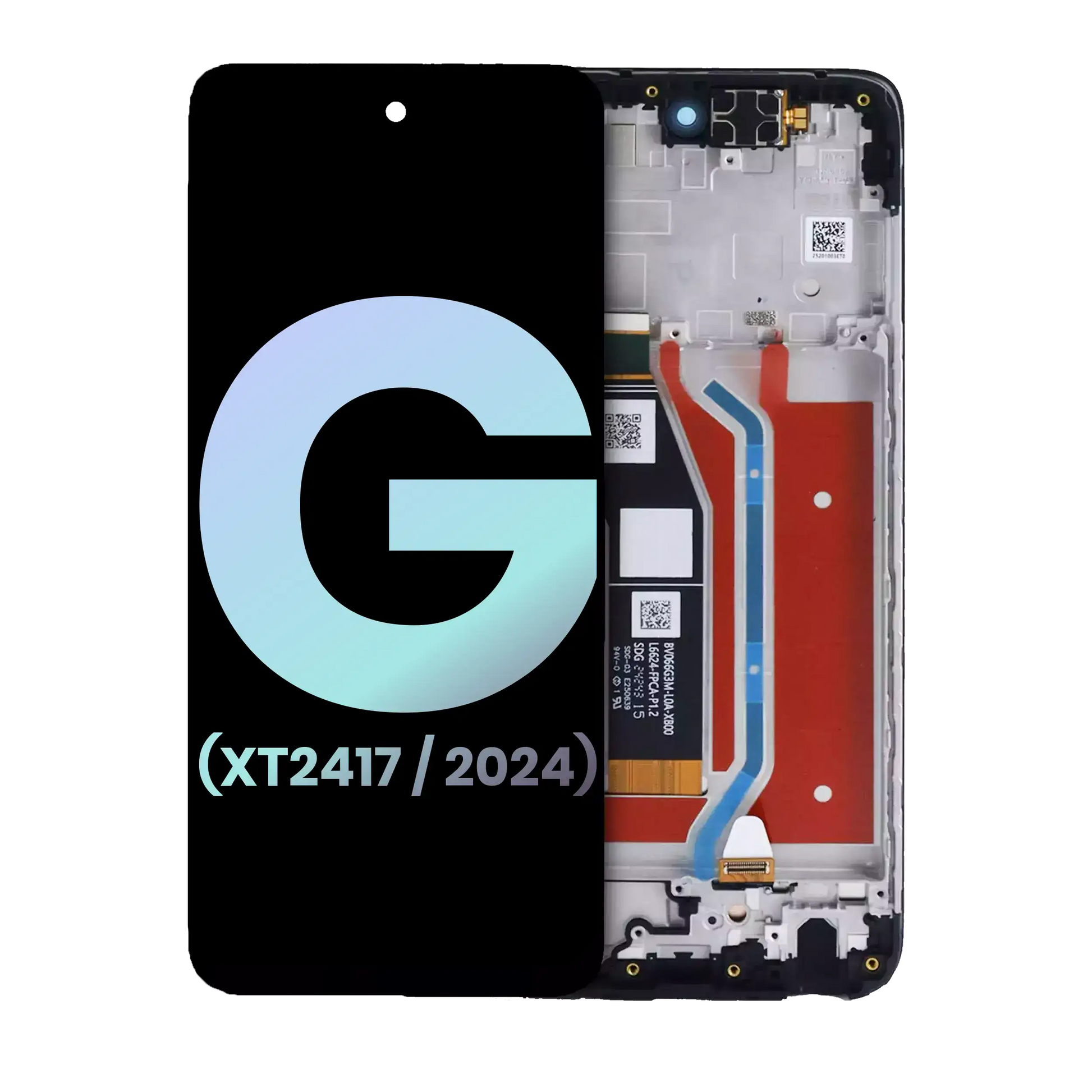 LCD Assembly With Frame For Motorola Moto G 5G (XT2417 / 2024) (Genuine OEM) (Sage Green) replacement part SKU 107085003890 image 1