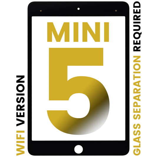 Front Glass For iPad Mini 5 (Glass Separation Required) (WiFi Only) (Black)