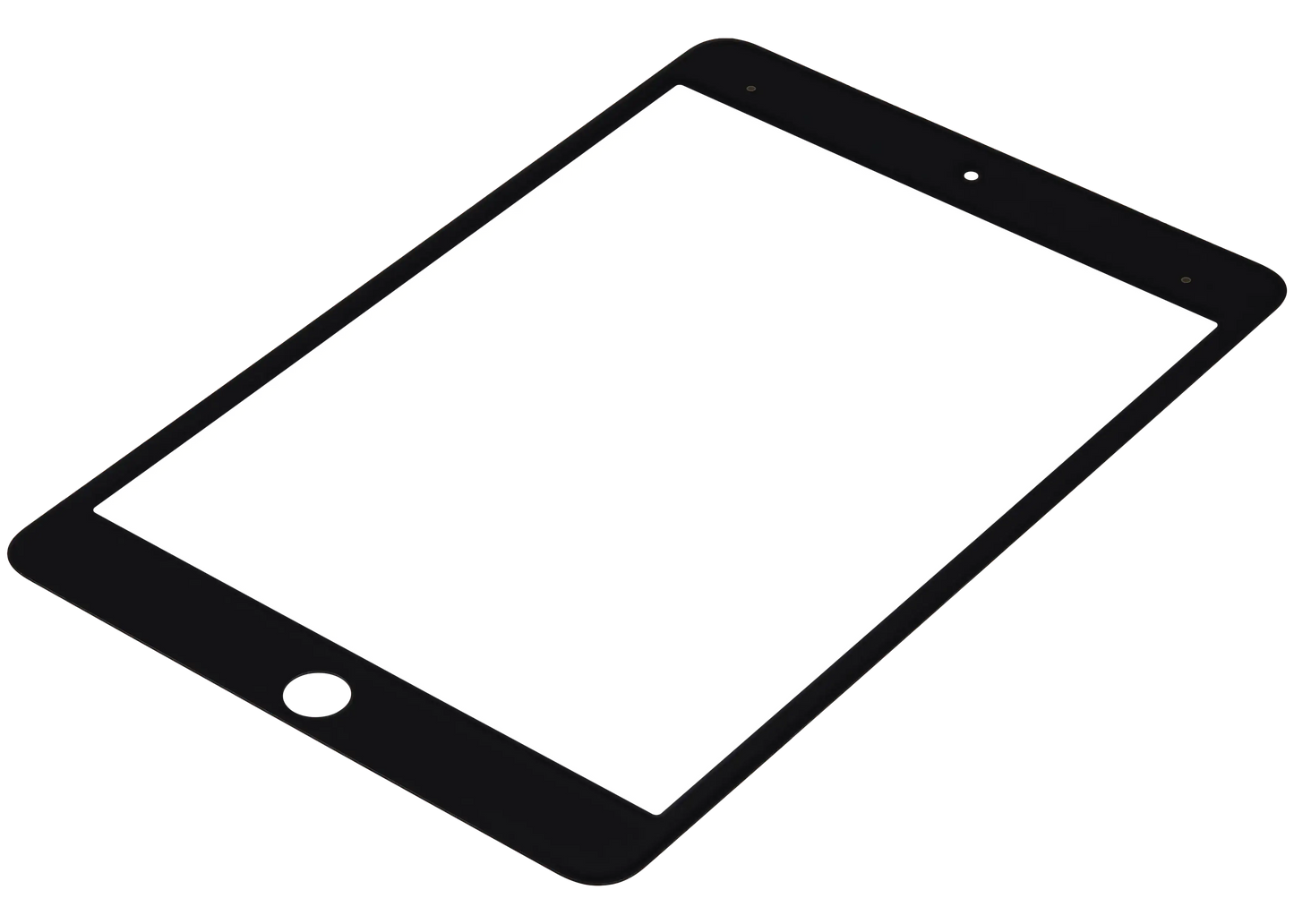 Front Glass For iPad Mini 5 (Glass Separation Required) (WiFi Only) (Black)