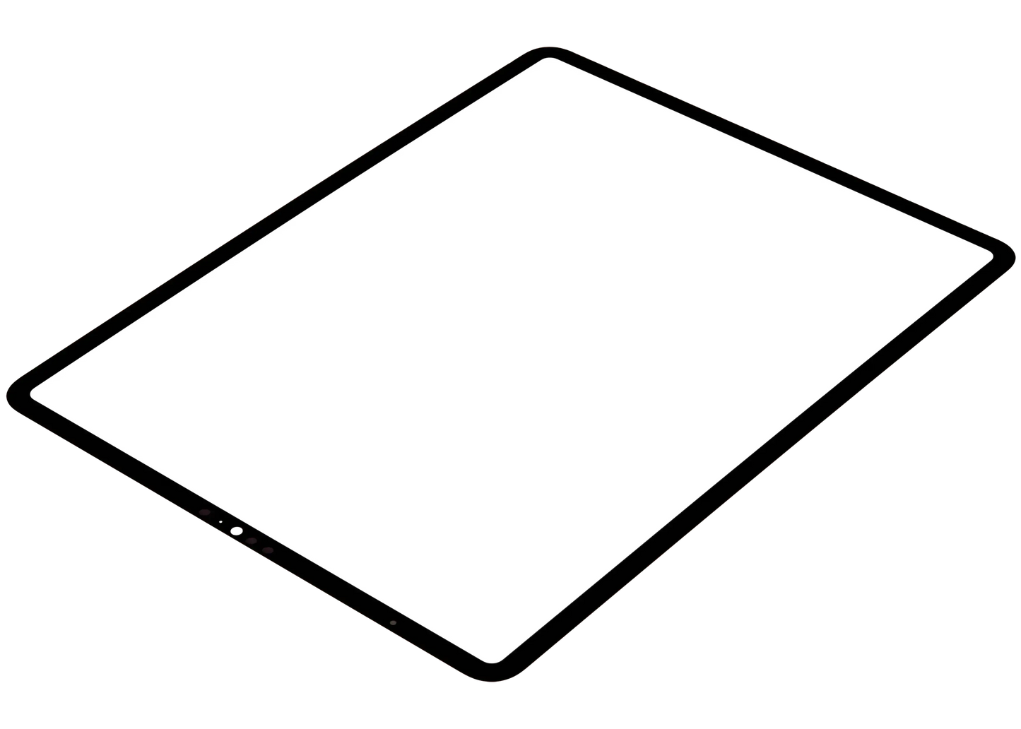 Front Glass For iPad Pro 12.9" 5th Gen (2021) / Pro 12.9" 6th Gen (2022) (Glass Separation Required) (Premium) (All Colors)