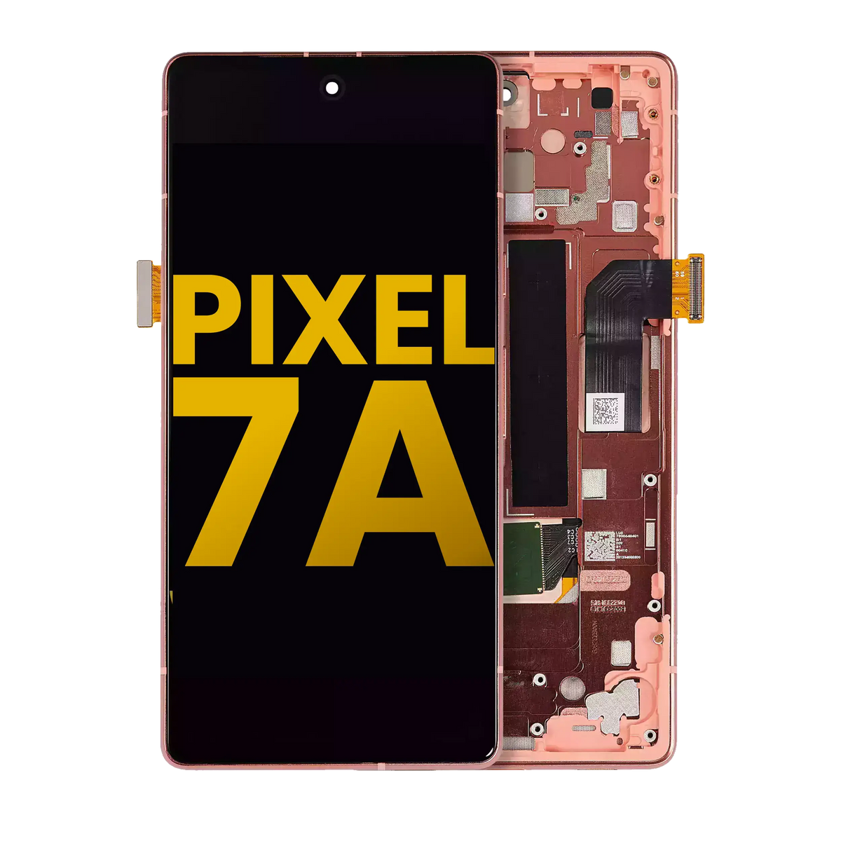 OLED Assembly With Frame (With Fingerprint Sensor ) For Google Pixel 7a 5G (Refurbished) (Coral) - replacement part product view
