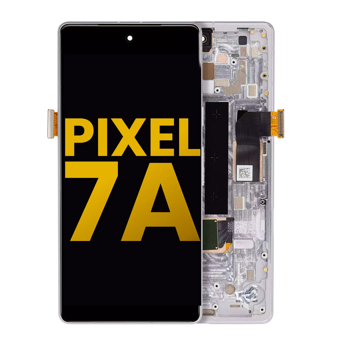 OLED Assembly With Frame (With Fingerprint Sensor ) For Google Pixel 7a 5G (Refurbished) (Snow) - replacement part product view