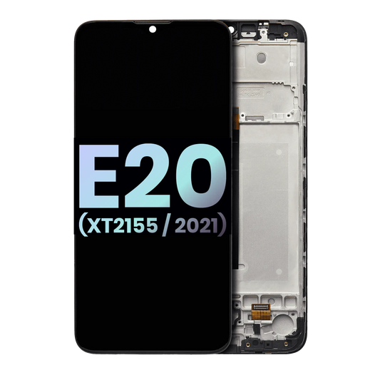 LCD Assembly With Frame for Moto E20 (XT2155 / 2021) - Motorola screen replacement part, SKU 107082113041, product image 1