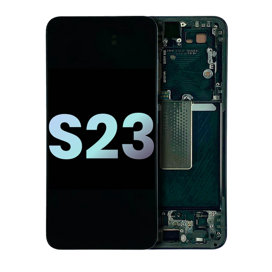 OLED Assembly With Frame For Samsung Galaxy S23 5G (US & International) (Service Pack) (Green)