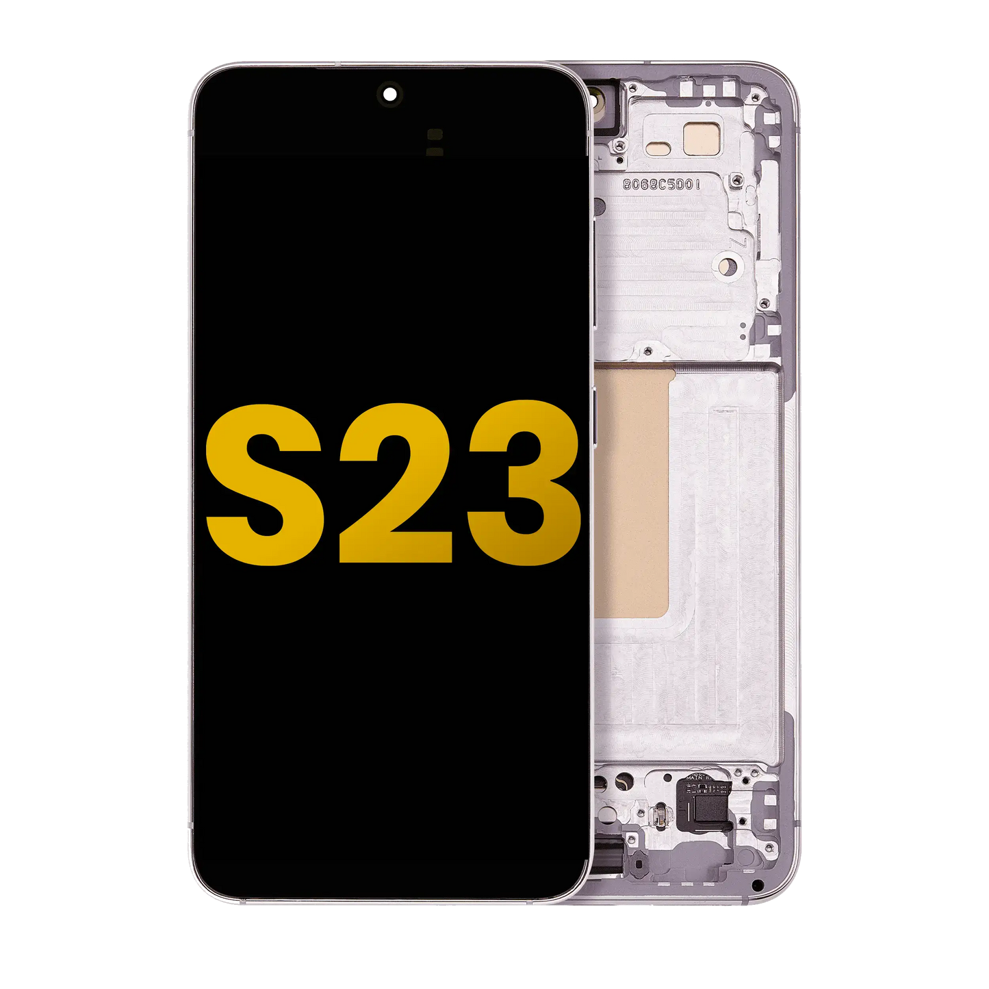 OLED Assembly With Frame For Samsung Galaxy S23 5G (US & International) (Refurbished) (Pink / Lavender)