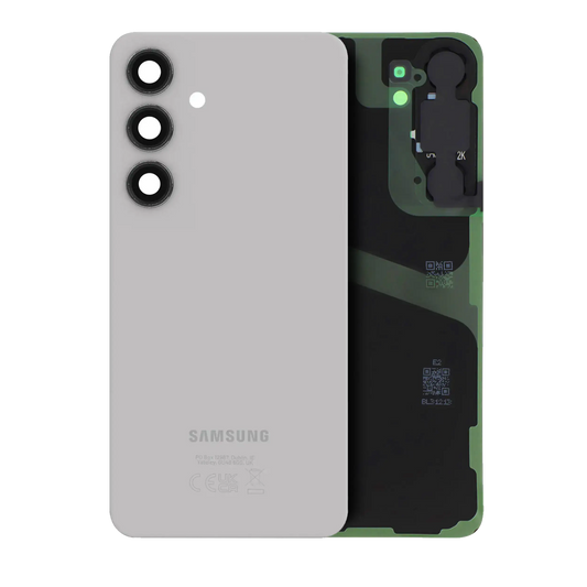 Back Cover Glass With Camera Lens For Samsung Galaxy S24 Plus (Service Pack) (Marble Gray)