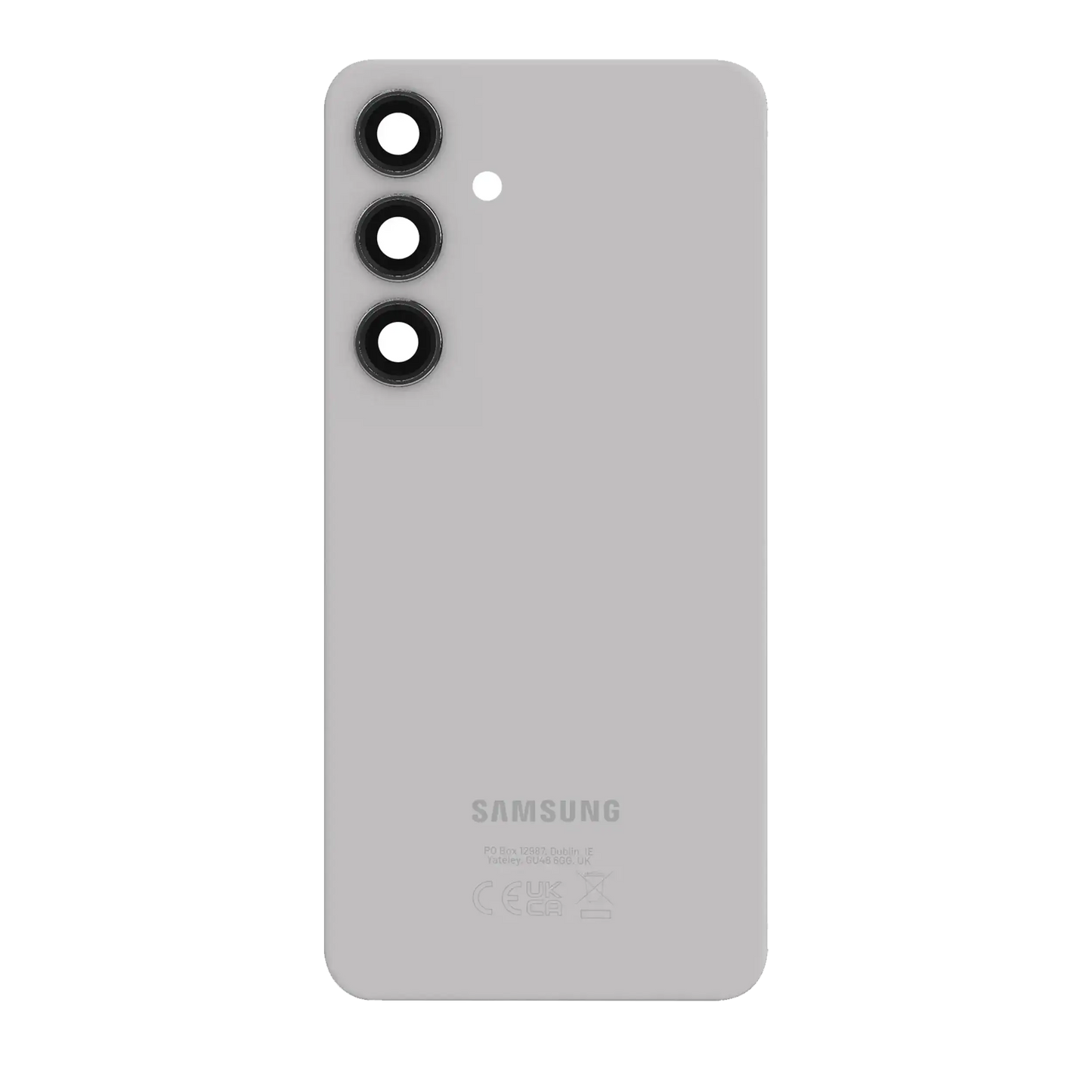 Back Cover Glass With Camera Lens For Samsung Galaxy S24 Plus (Service Pack) (Marble Gray)