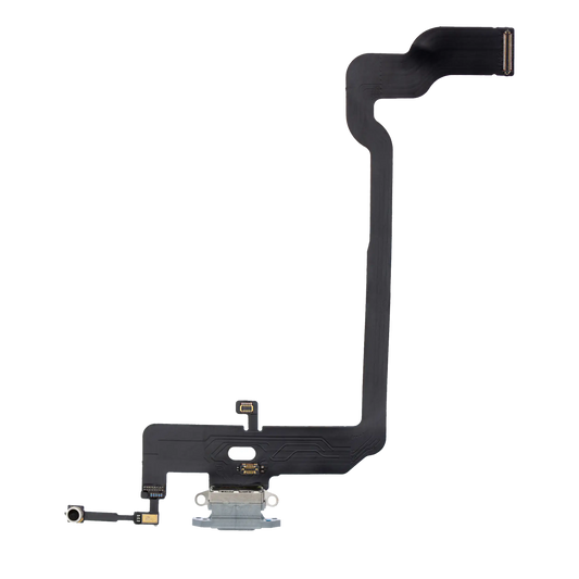 Charging Port Flex Cable For iPhone XS (Aftermarket) (Silver)