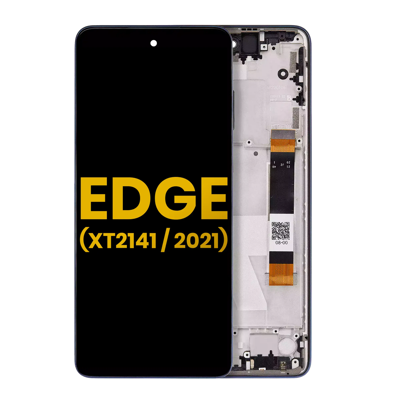 LCD Assembly With Frame For Motorola Edge 5G (XT2141 / 2021) (Refurbished) (Nebula Blue) | SKU 107082079403 | image 1