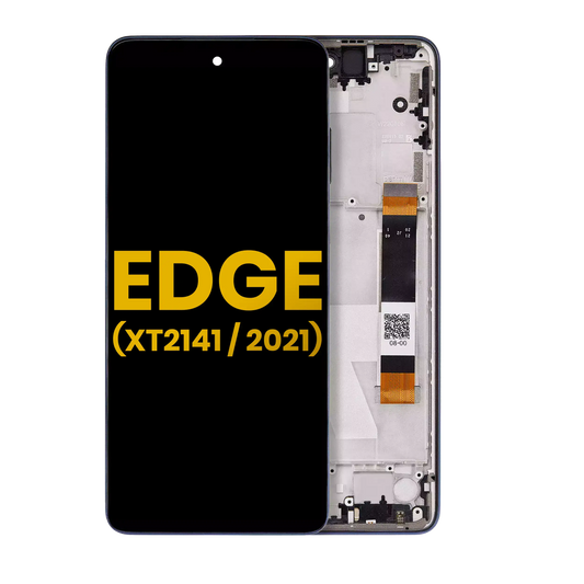 LCD Assembly With Frame For Motorola Edge 5G (XT2141 / 2021) (Refurbished) (Nebula Blue) | SKU 107082079403 | image 1