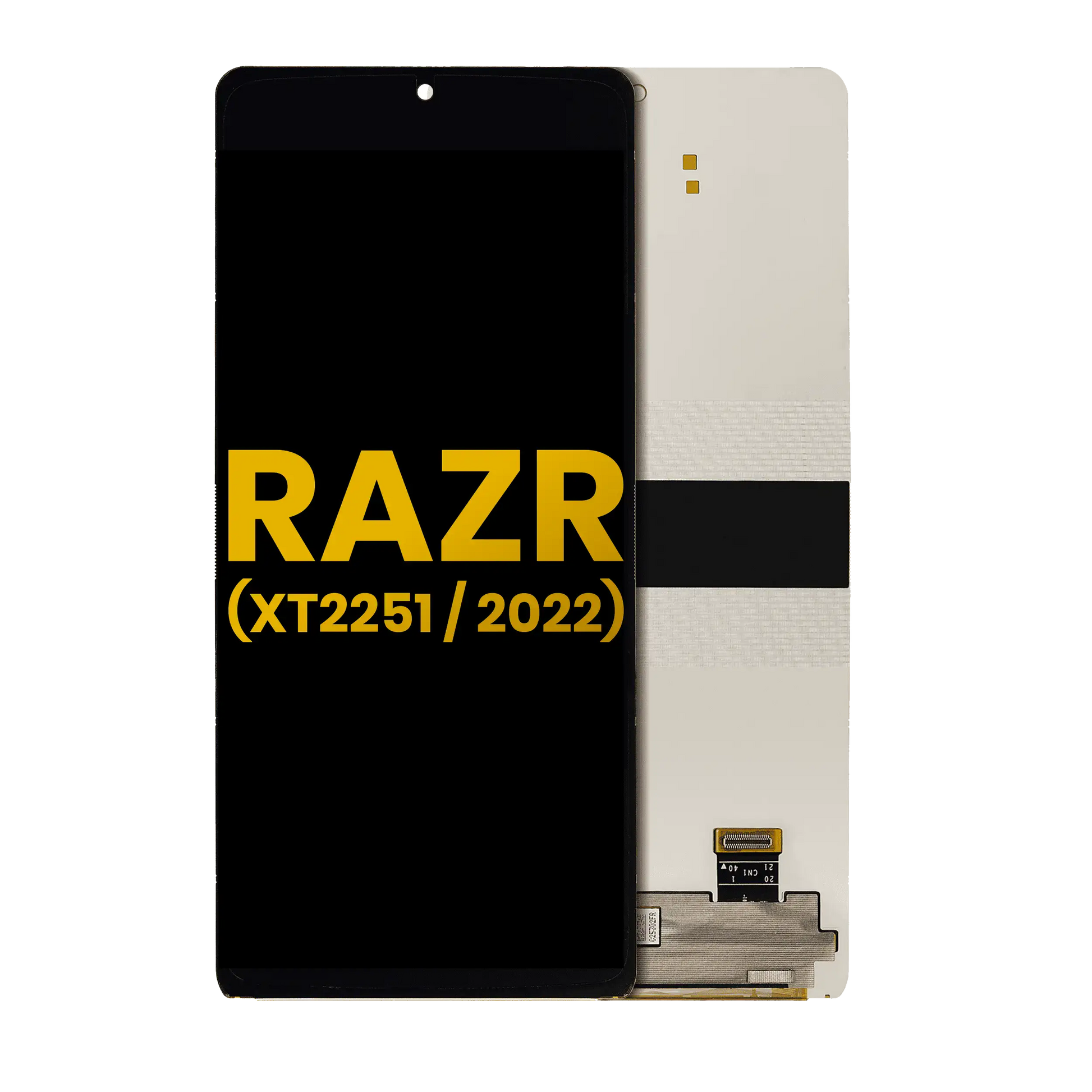 Main OLED Assembly Without Frame For Motorola Razr 5G (XT2251 / 2022) (Refurbished) - Motorola replacement part image 1