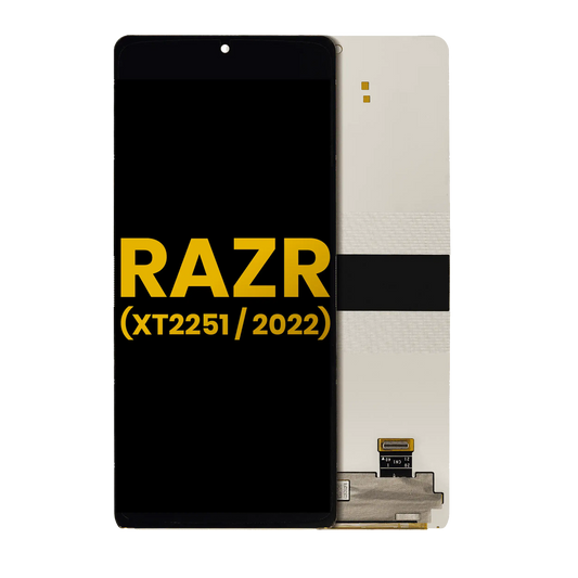 Main OLED Assembly Without Frame For Motorola Razr 5G (XT2251 / 2022) (Refurbished) - Motorola replacement part image 1