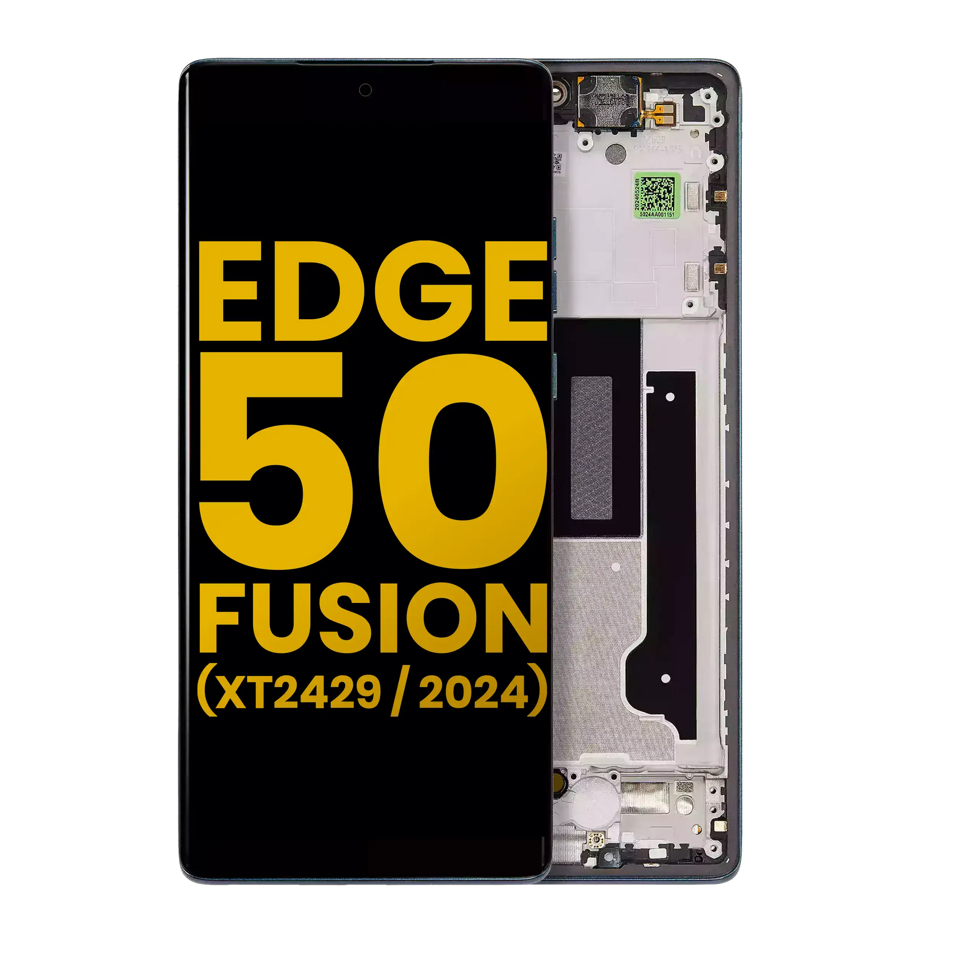 OLED Assembly With Frame For Motorola Moto Edge 50 Fusion 5G (XT2429 / 2024) (Refurbished) (Forest Blue) | SKU 107082142303 | image 1