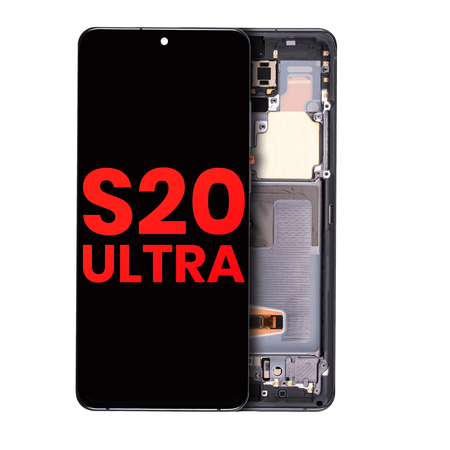 OLED Assembly With Frame For Samsung Galaxy S20 Ultra 5G (Aftermarket Plus) (Cosmic Gray)