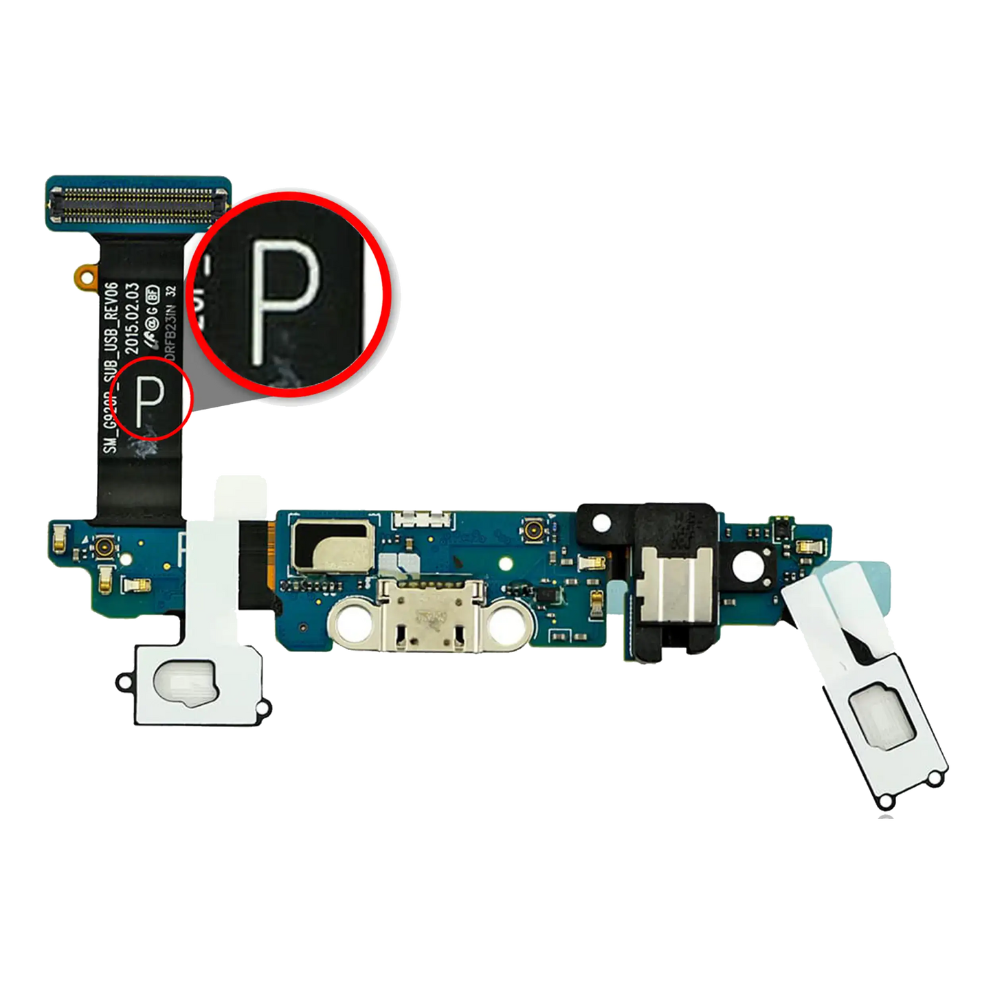 Charging Port Flex Cable For Samsung Galaxy S6 (G920P) (Sprint)