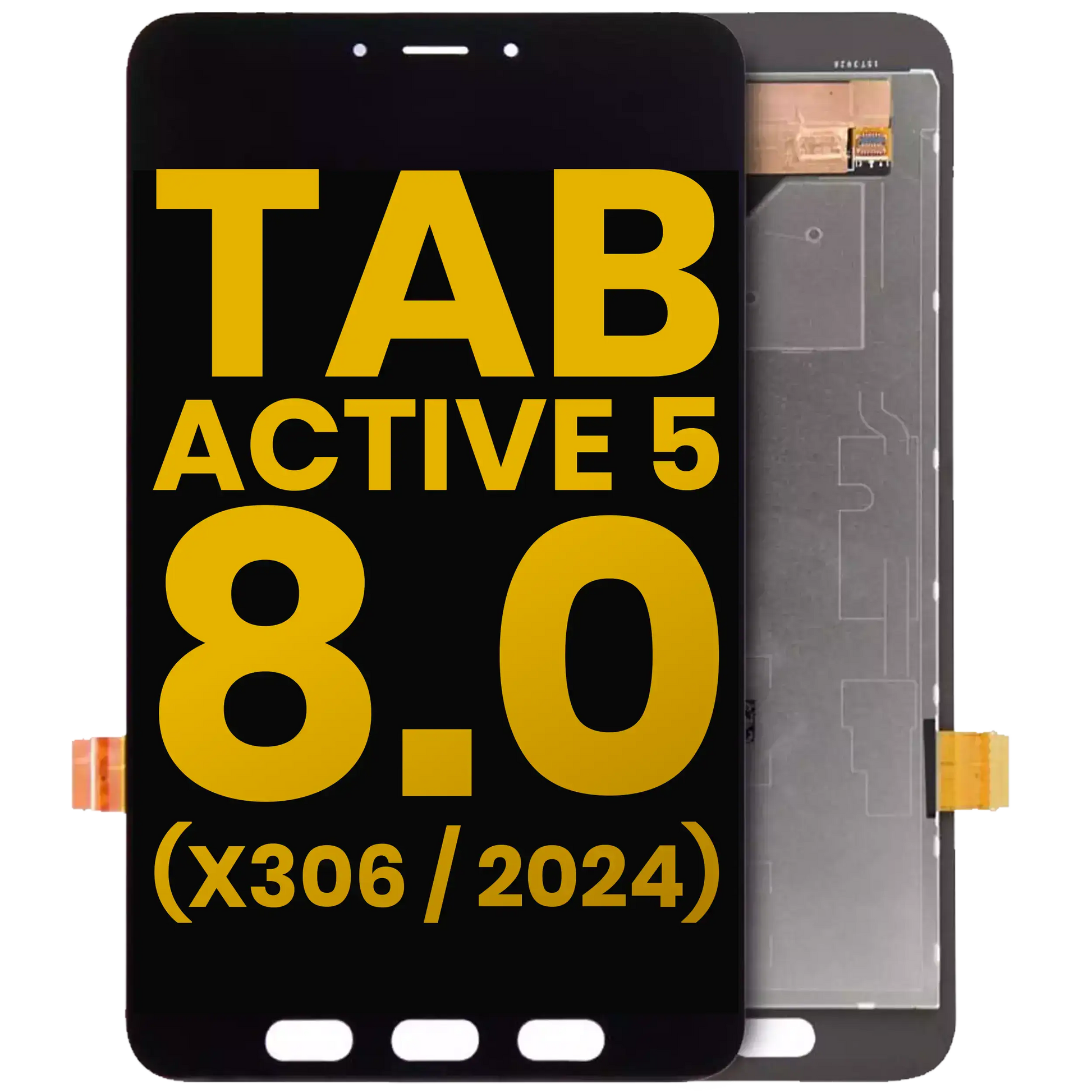LCD Assembly Without Frame For Samsung Galaxy Tab Active 5 8.0" (X306 / X300 / X308) (2024) (Refurbished) (Black) Samsung Galaxy Tab Active replacement part - product image 1