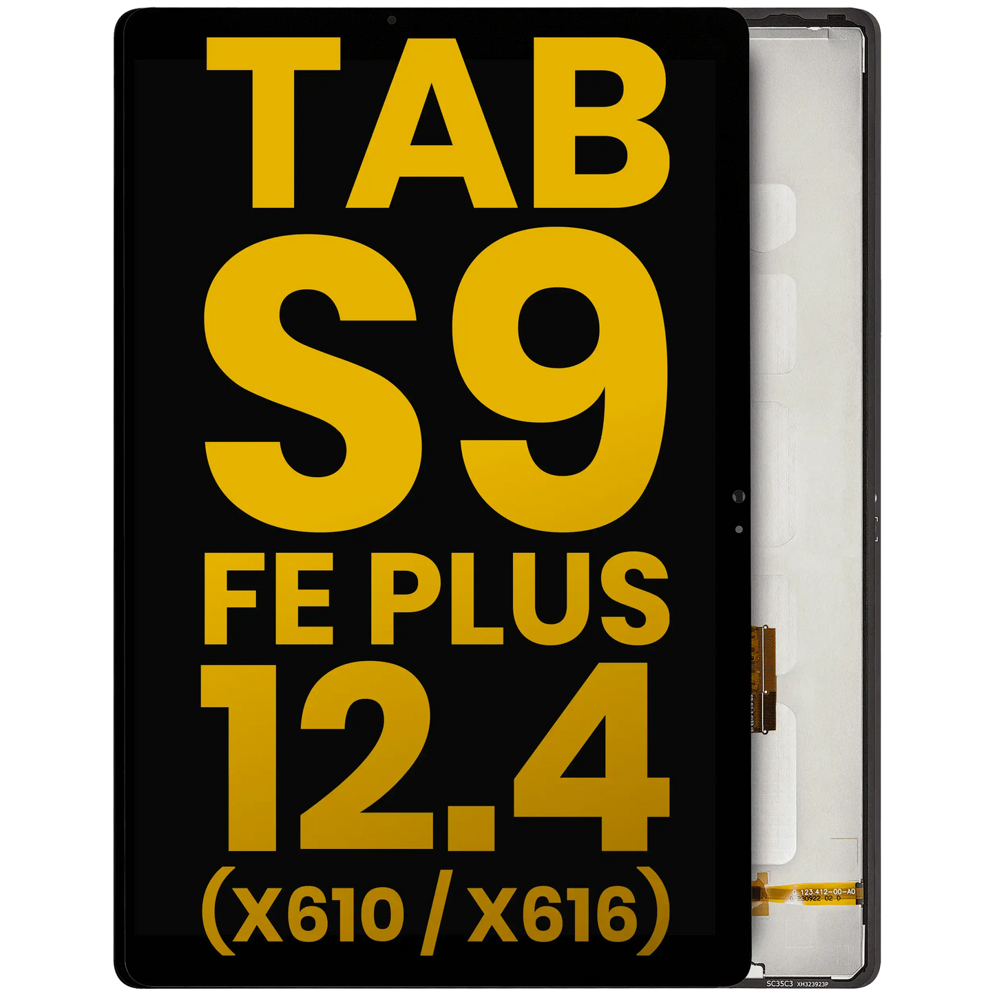LCD Assembly Without Frame Compatible For Samsung Galaxy Tab S9 FE Plus 12.4" (X610 / X616) (2023) (Refurbished) (Black) - product image 1