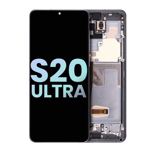 OLED Assembly With Frame For Samsung Galaxy S20 Ultra 5G (Service Pack) (Cosmic Gray)