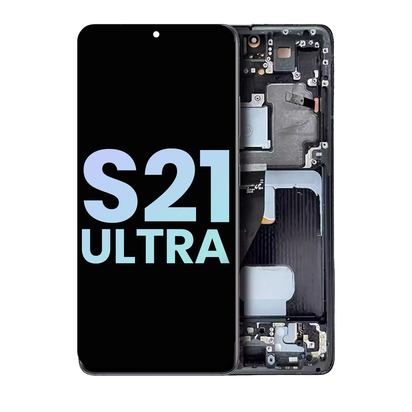 OLED Assembly With Frame For Samsung Galaxy S21 Ultra 5G (Service Pack) (Phantom Navy)