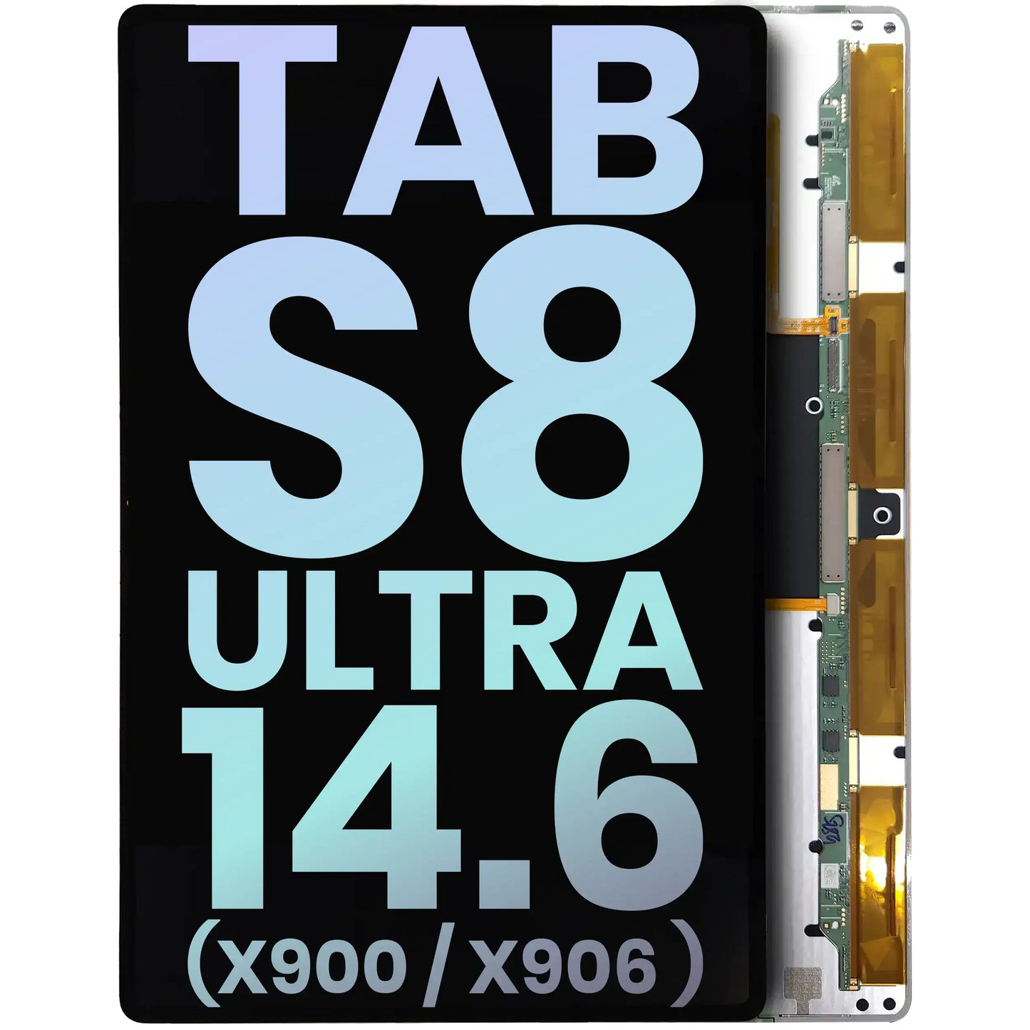 OLED Assembly Without Frame Compatible For Samsung Galaxy Tab S8 Ultra 14.6" (X900 / X906 ) (2022) (WiFi / 5G) (Service Pack) (All Colors) - product image 1
